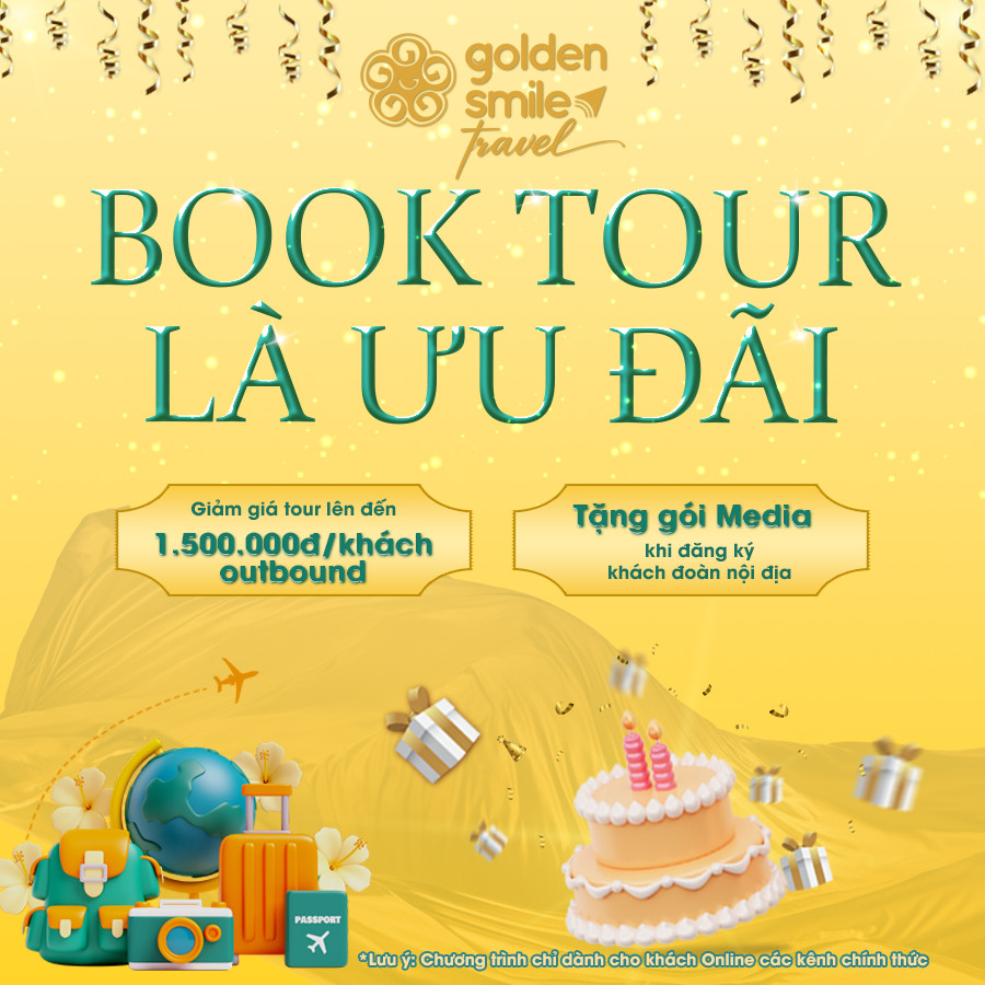 Săn quà khủng khi Book Tour với Golden Smile Travel